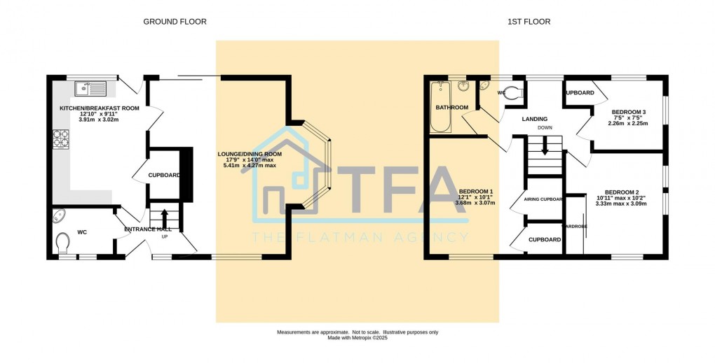 Floorplan for Crawford Close, Earley, Reading