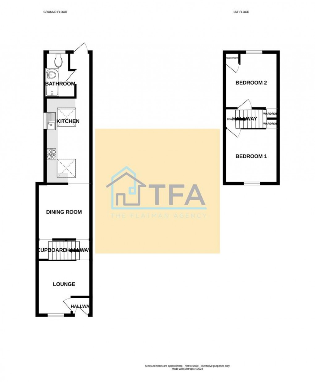 Floorplan for Blenheim Gardens, Reading,