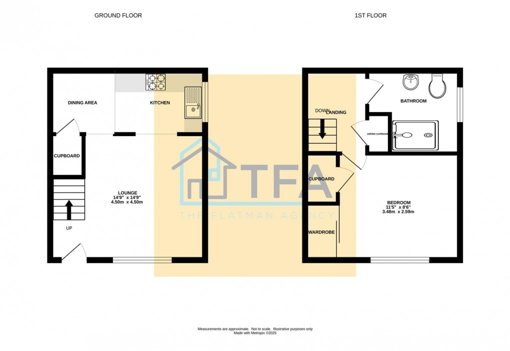 Floorplan for De Beauvoir Road, Reading
