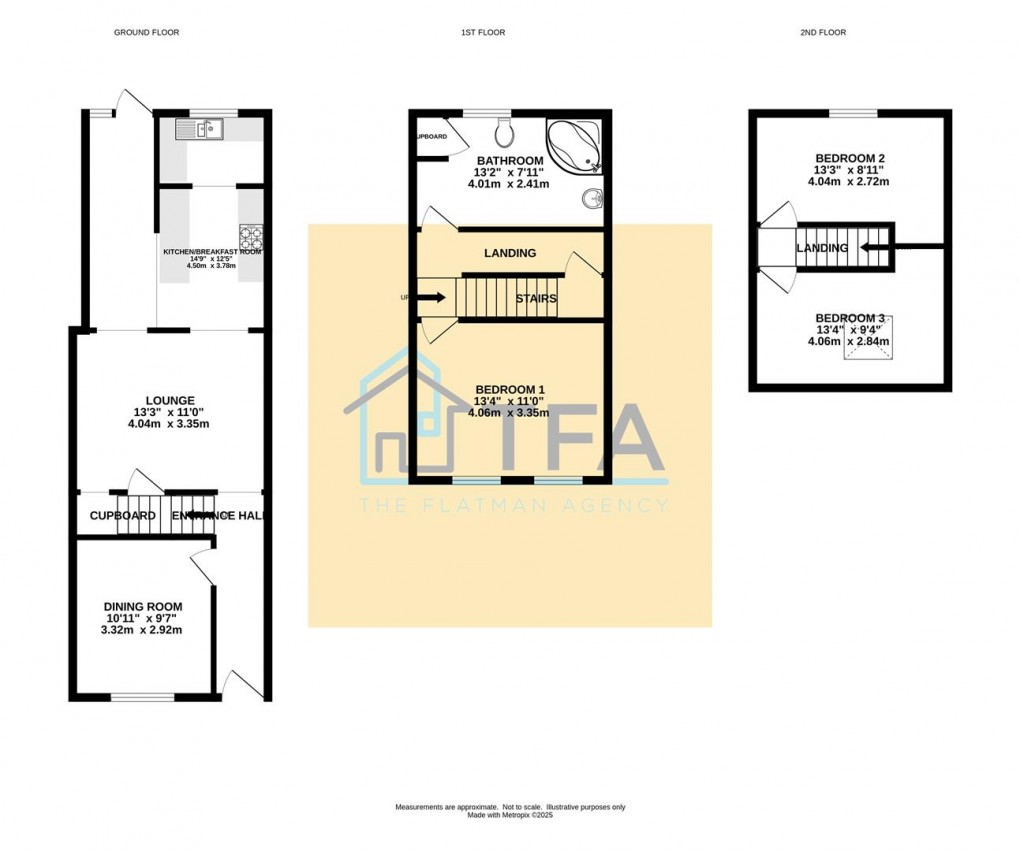 Floorplan for Upper Crown Street, Reading