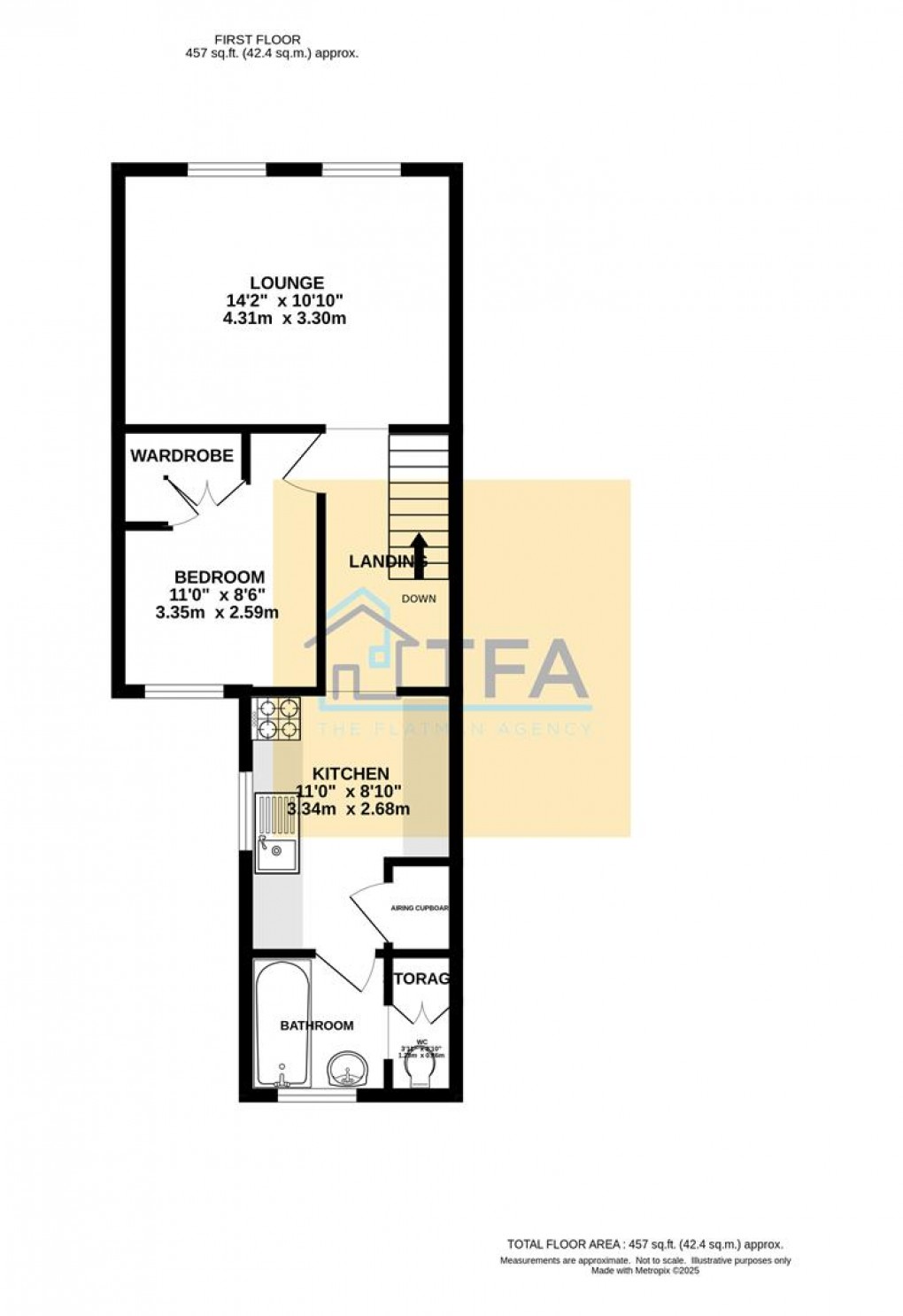 Floorplan for Lynmouth Road, Reading
